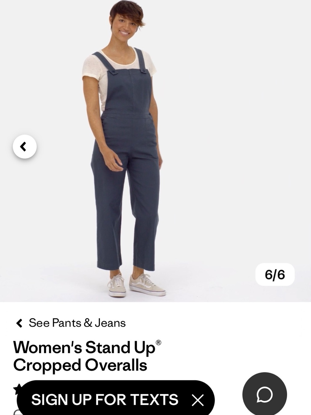 Patagonia Women's Stand Up Cropped Overalls in Navy